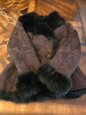 EUC L.K. Bennett "Darwin" Shearling Jacket